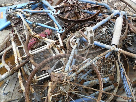 报废自行车破碎设备